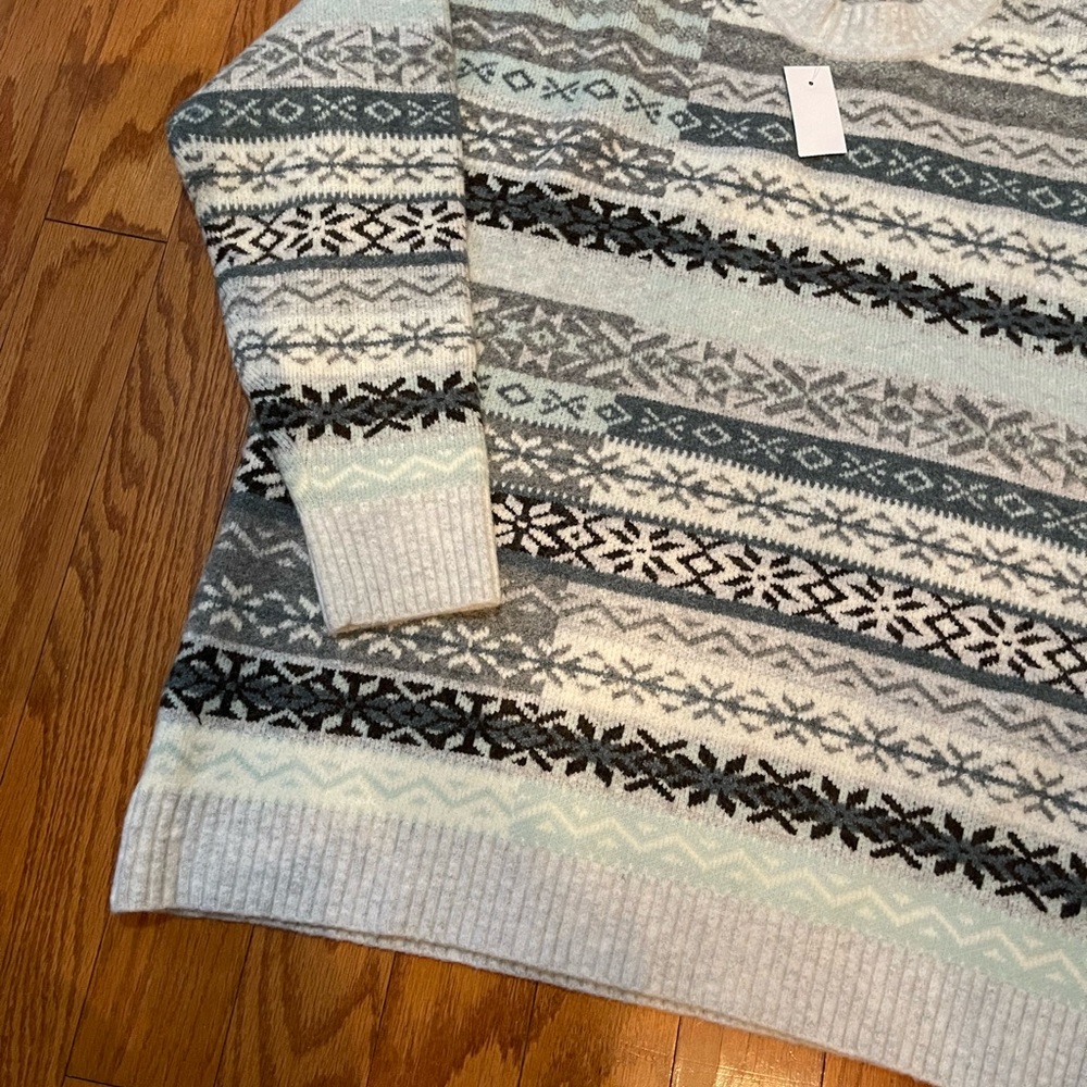 Loft Patchwork Fairisle Sweater - Picture 7 of 11